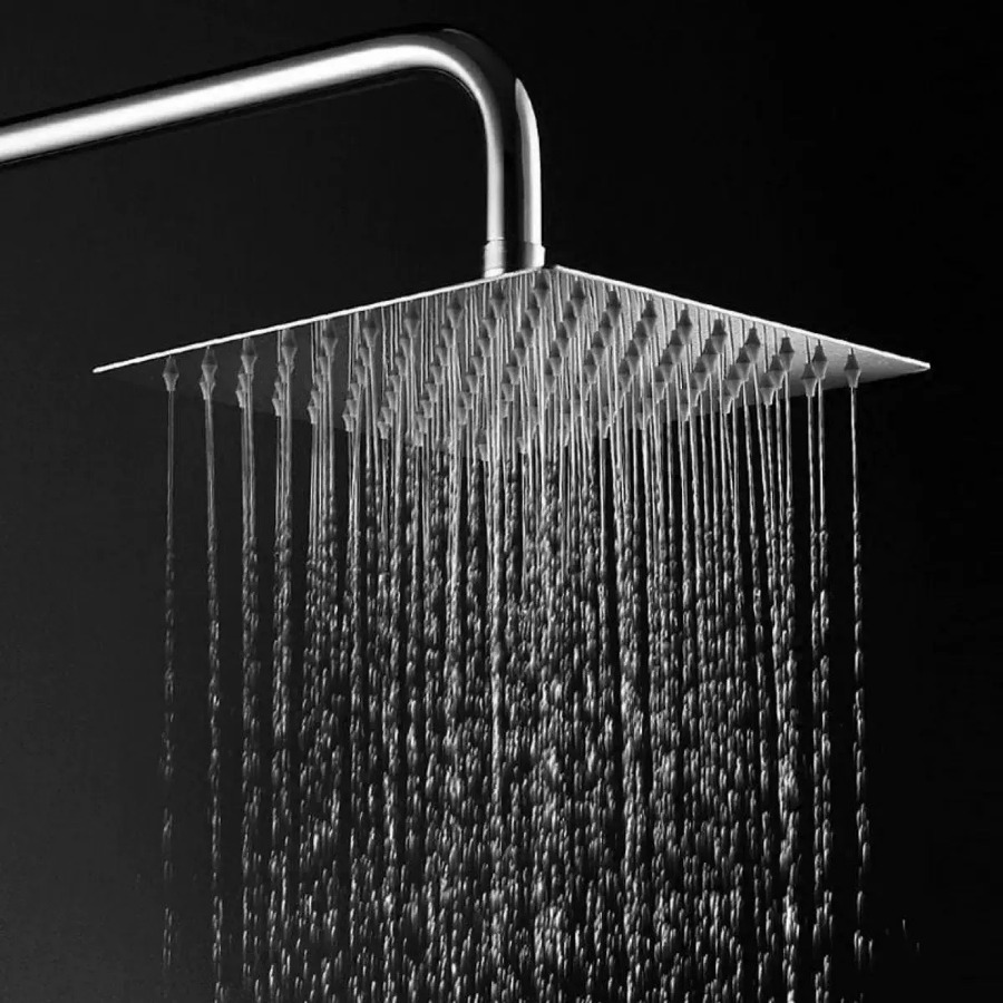 Rainfall Shower Head Ceiling Mount 16 Inch - 8/10/12/16 Inch 304 Stainless Steel Rainfall