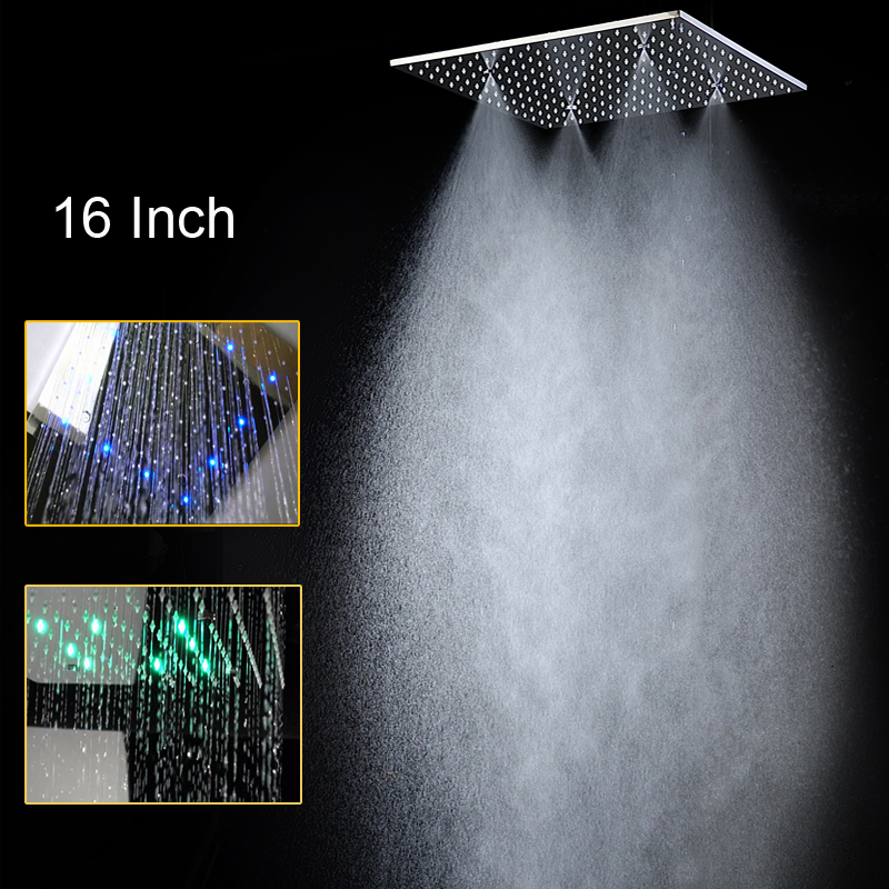 Rainfall Shower Head Ceiling Mount 16 Inch - High Quality 16 inch Rain Shower