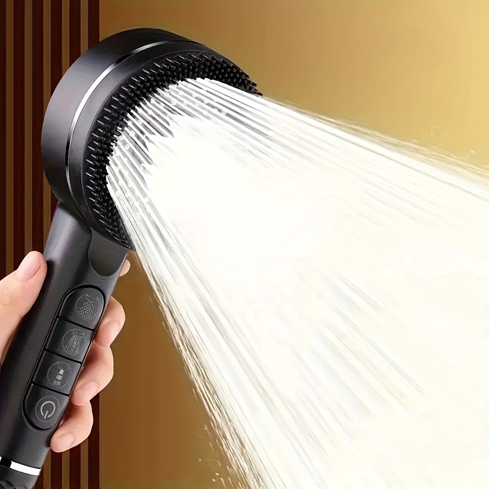 Handheld Shower Head High Pressure Filter - 4 Mode High Pressure Pressurized Water
