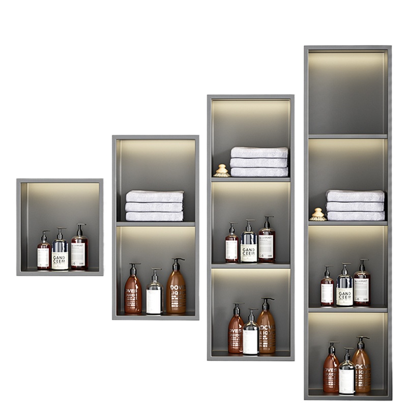 Shower Niche Stainless Steel Recessed - Recessed Stainless Steel Bathroom Niche, Built-in