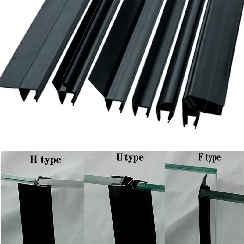 Shower Door Bottom Seal Strip Sweep - Black shower screen seal strip for