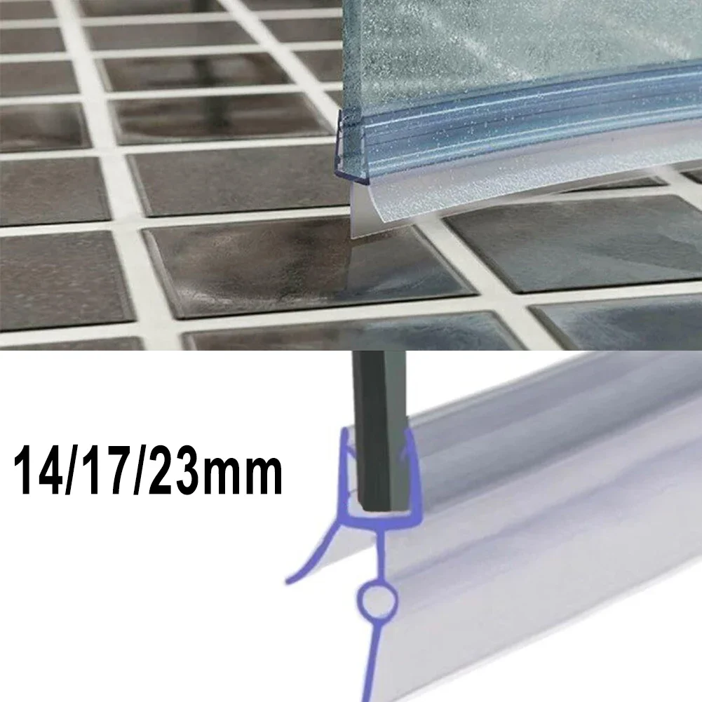 Shower Door Bottom Seal Strip Sweep - 2Pcs Shower Screen Seal Strip PVC