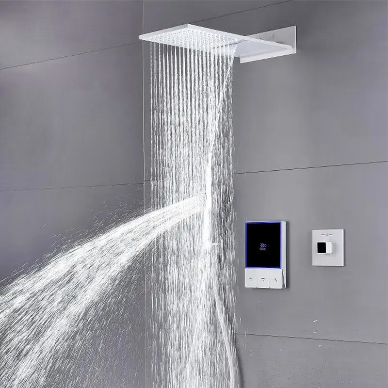 Led Rainfall Shower Head Waterfall - Smart White Rainfall Waterfall Shower Head