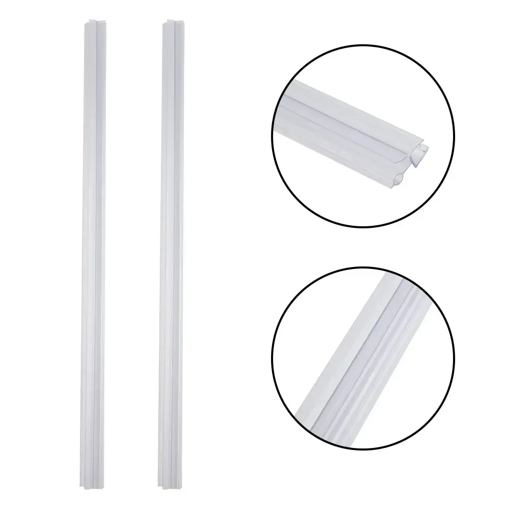 2pcs 50cm Silicone Shower Barr - огляд і ціна Shower Door Bottom Seal Strip Sweep