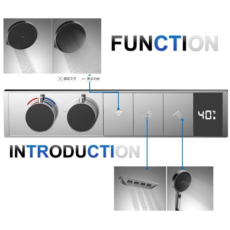 Brass Tee Thermostatic Shower  - огляд і ціна Thermostatic Mixing Valve Digital Display