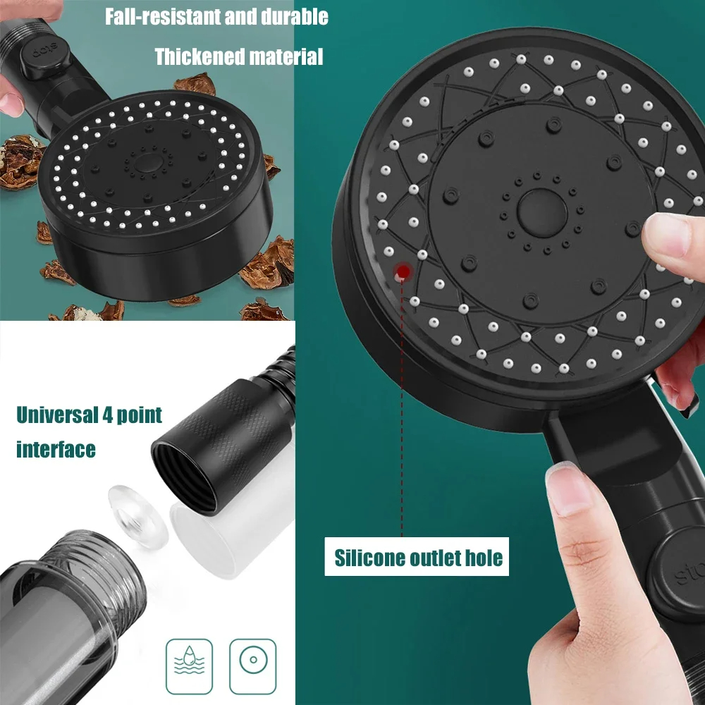 10 Spray High-Pressure Water S - огляд і ціна Handheld Shower Head High Pressure Filter