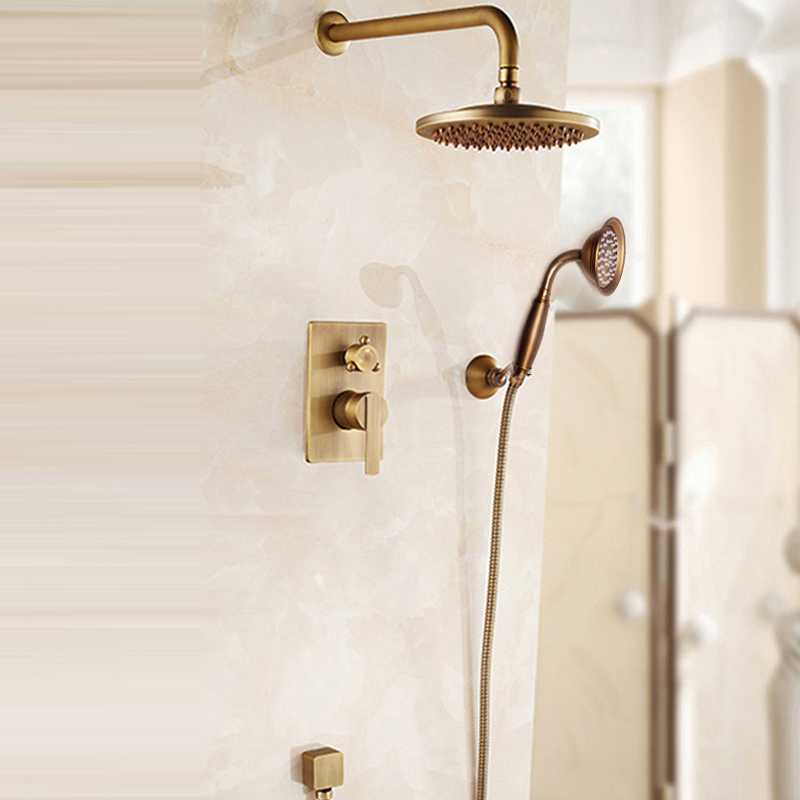 Antique Brass Concealed Shower - огляд і ціна Concealed Thermostatic Shower System Set