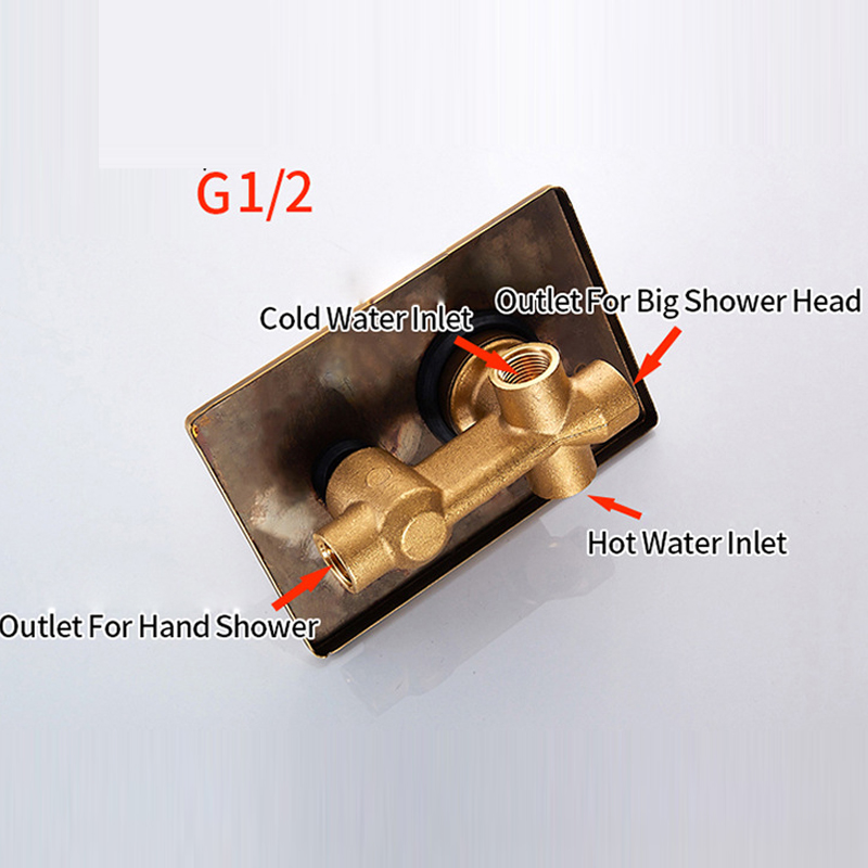 Antique Brass Concealed Shower - огляд і ціна Concealed Thermostatic Shower System Set