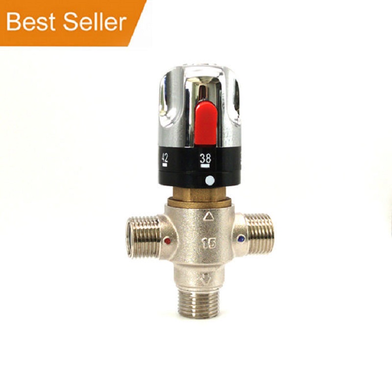 DN15 Thermostatic Water Mixing - огляд і ціна Thermostatic Shower Faucet Valve 3 Way