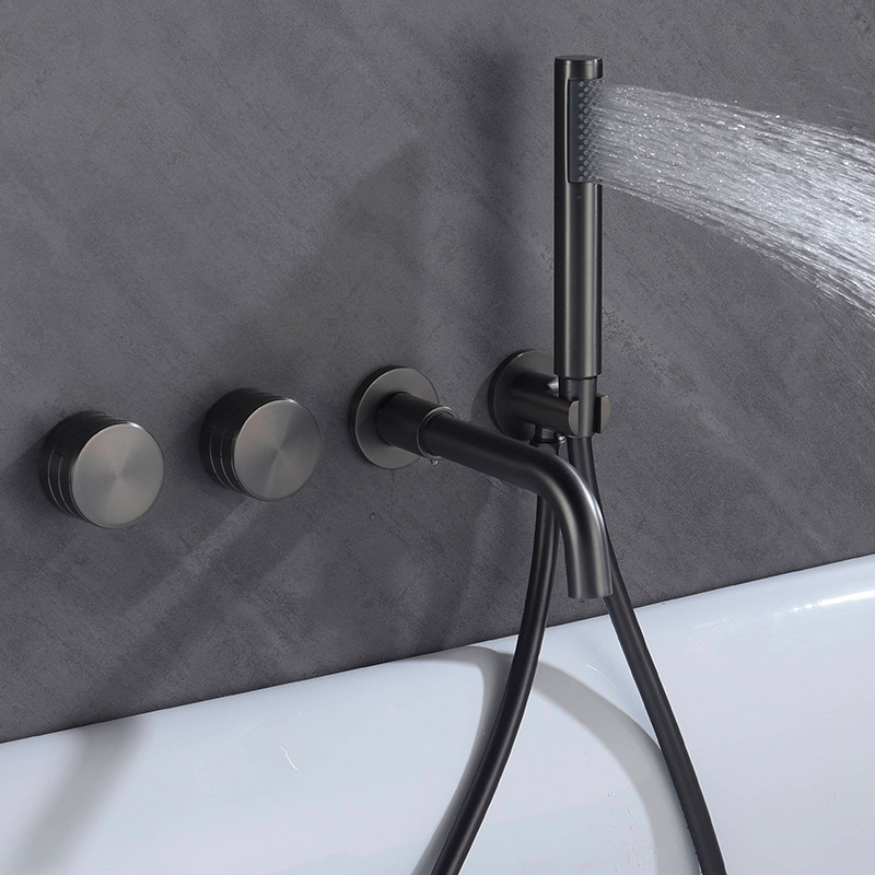 Brushed Nickel Bathtub Faucet, - огляд і ціна Freestanding Bathtub Filler Faucet Floor