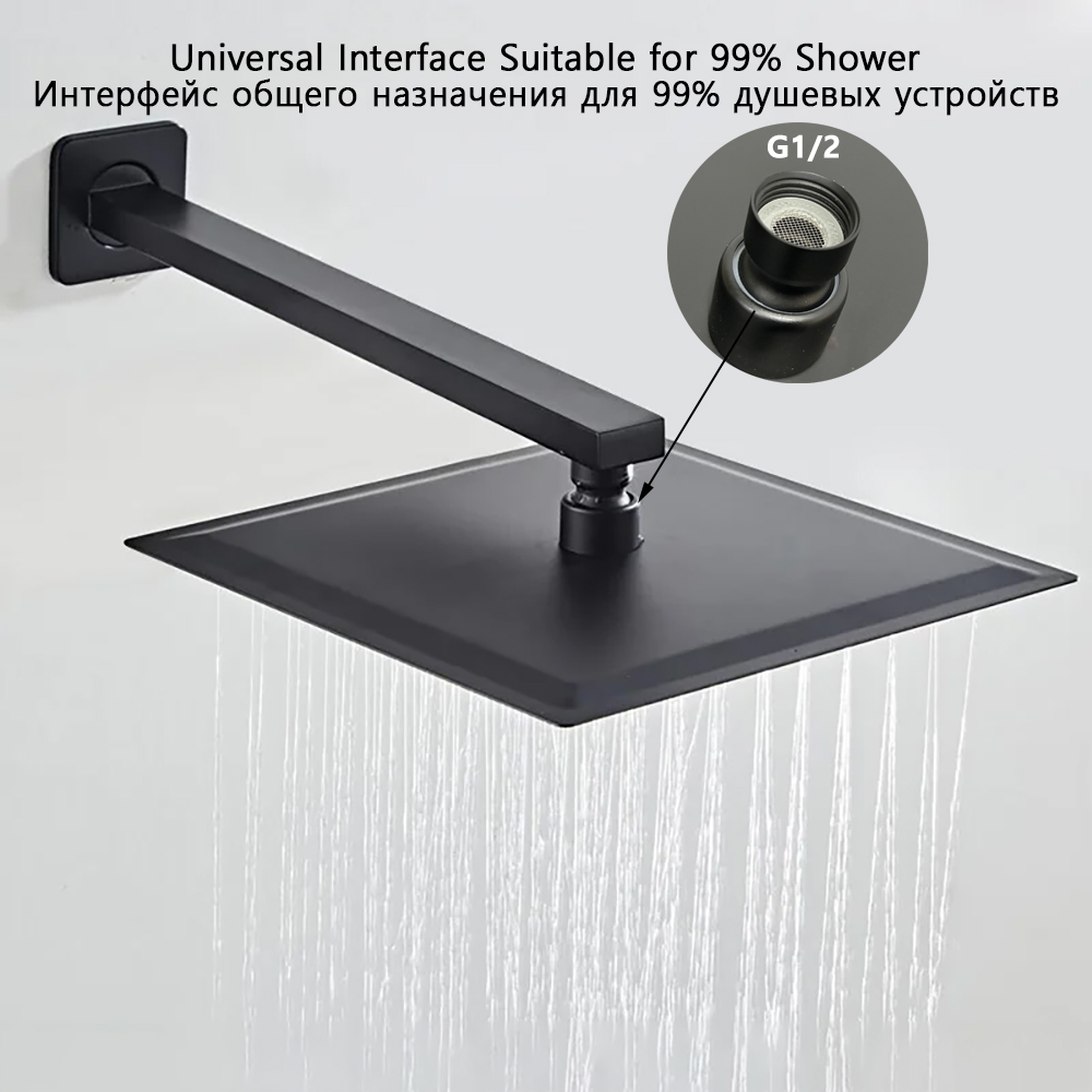 16/20/24 Inch Luxury Rainfall  - огляд і ціна Rainfall Shower Head Ceiling Mount 16 Inch