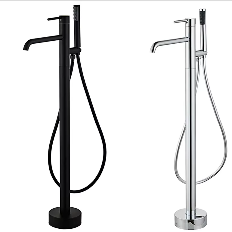 #￥Floor Mounted Bath Taps Show - огляд і ціна Freestanding Bathtub Filler Faucet Floor