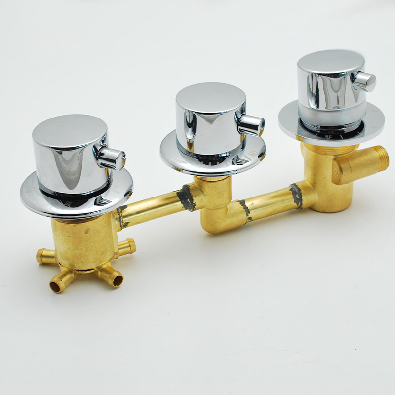 New Triple Handle Thermostatic - огляд і ціна Thermostatic Shower Faucet Valve 3 Way