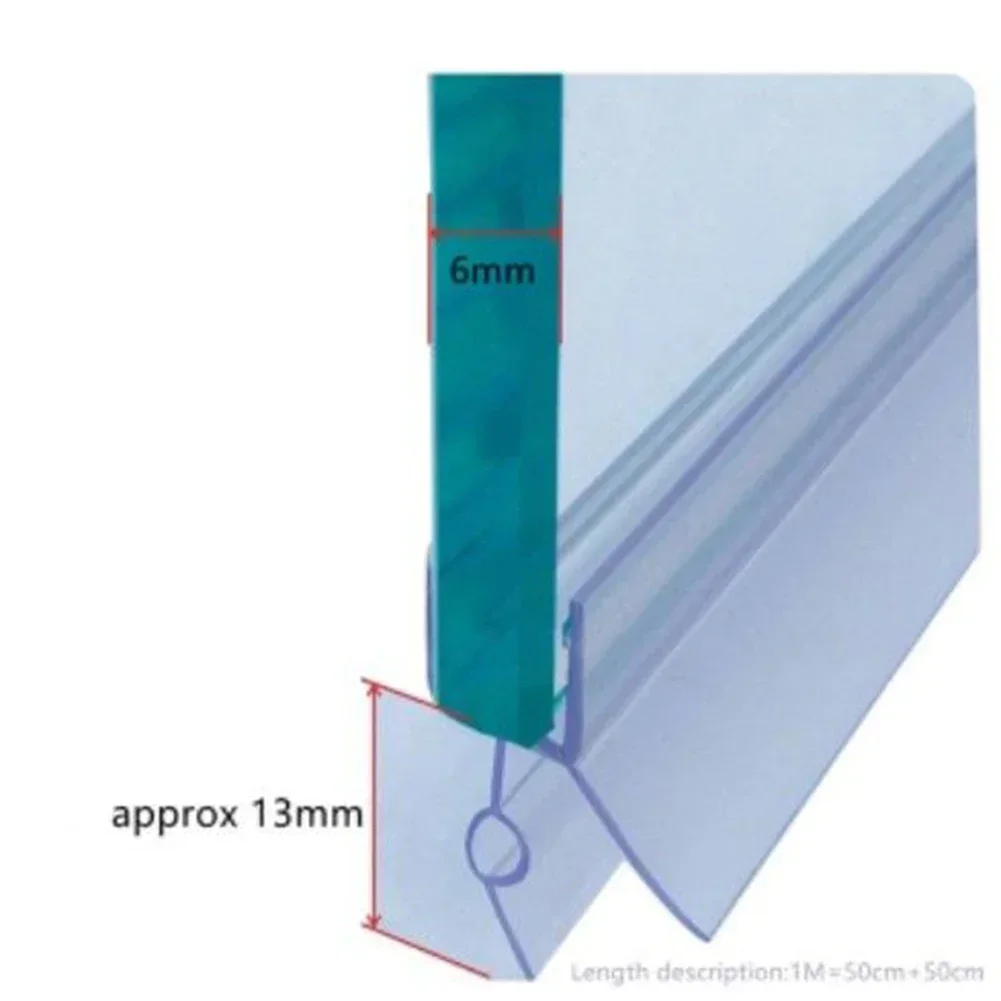 14/17/23mm Shower Screen Seal  - огляд і ціна Shower Door Bottom Seal Strip Sweep