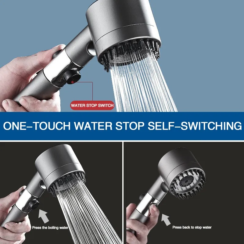High Pressure Shower Head Blac - огляд і ціна Handheld Shower Head High Pressure Filter