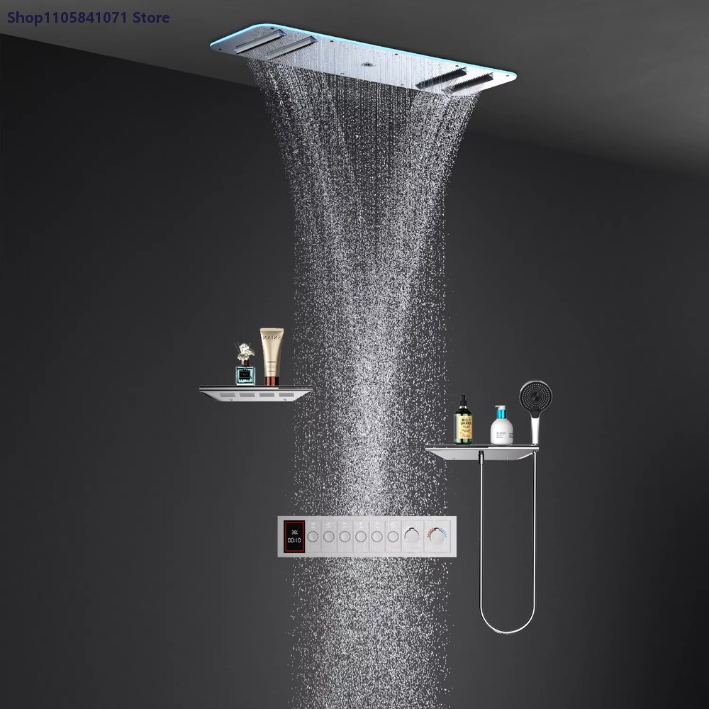 LED Shower Set Ceiling Rainfal - огляд і ціна Led Rainfall Shower Head Waterfall