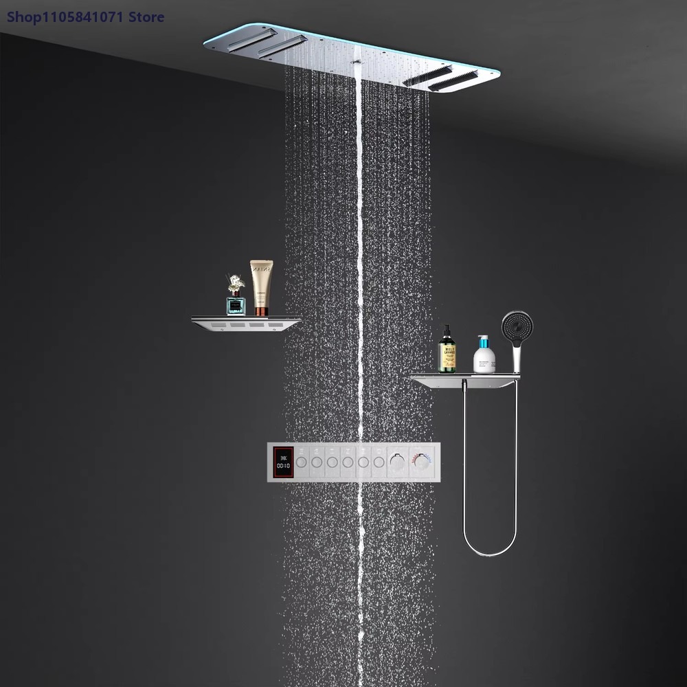 LED Shower Set Ceiling Rainfal - огляд і ціна Led Rainfall Shower Head Waterfall
