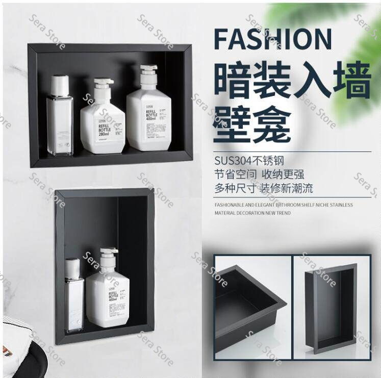 304 Stainless Steel Concealed  - огляд і ціна Shower Niche Stainless Steel Recessed