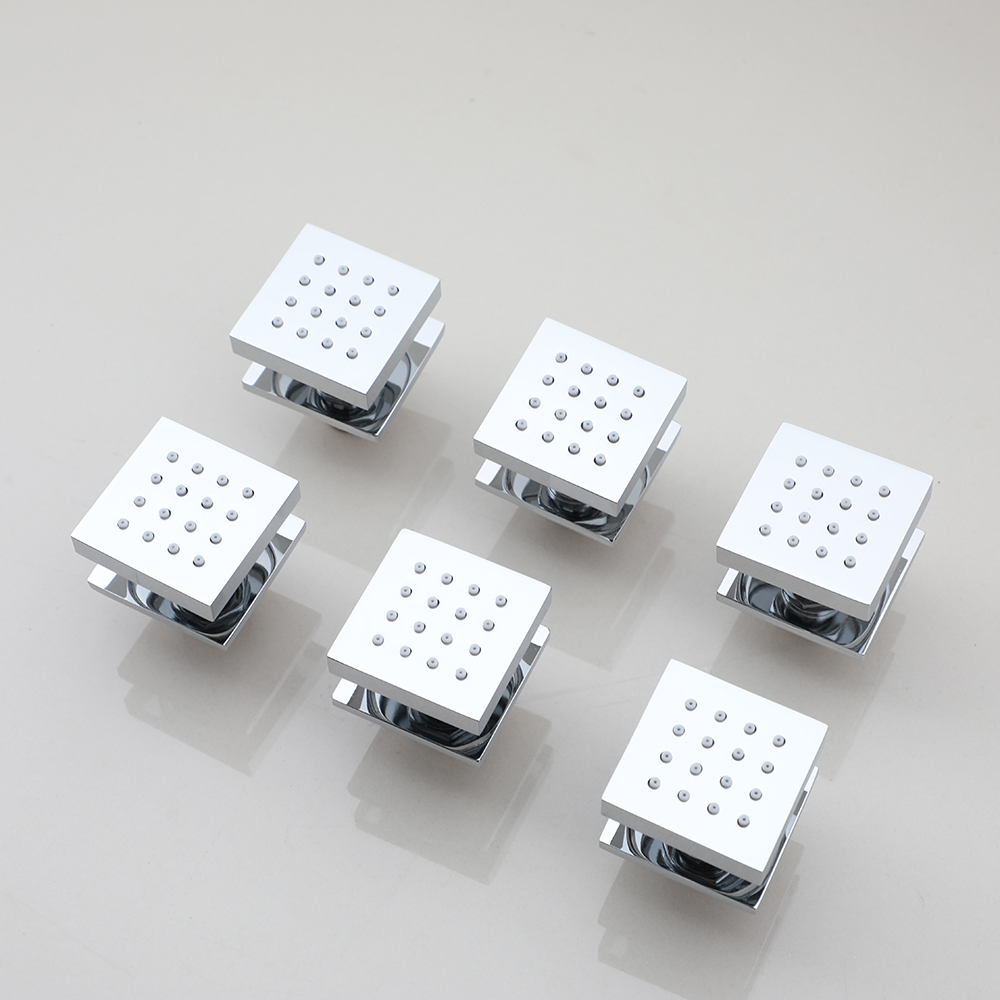 ZAPPO Solid Brass Concealed Sh - огляд і ціна Shower Body Jet Massage Spray Square