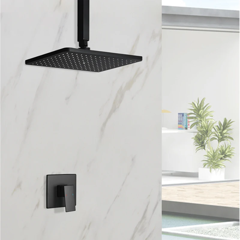 In Wall Concealed Bathroom Sho - огляд і ціна Shower Arm Ceiling Mount Brass Chrome