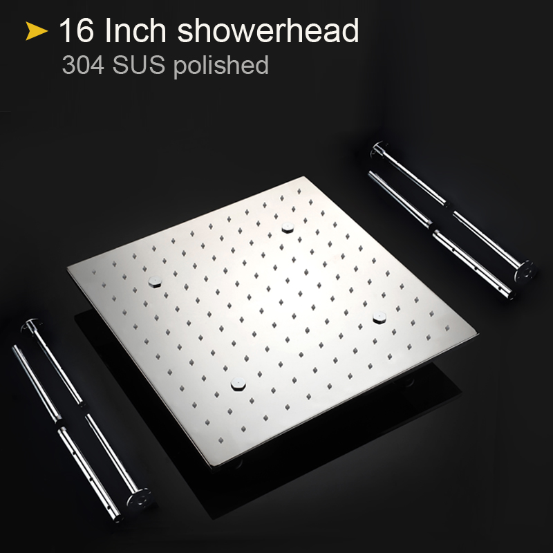High Quality 16 inch Rain Show - огляд і ціна Rainfall Shower Head Ceiling Mount 16 Inch