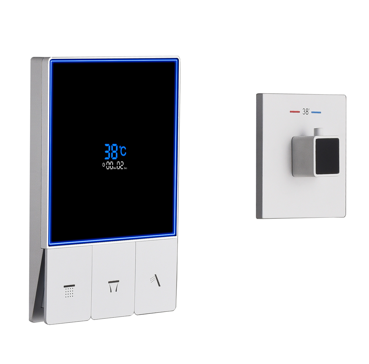 Newest White Solid Brass 3 Way - огляд і ціна Thermostatic Mixing Valve Digital Display