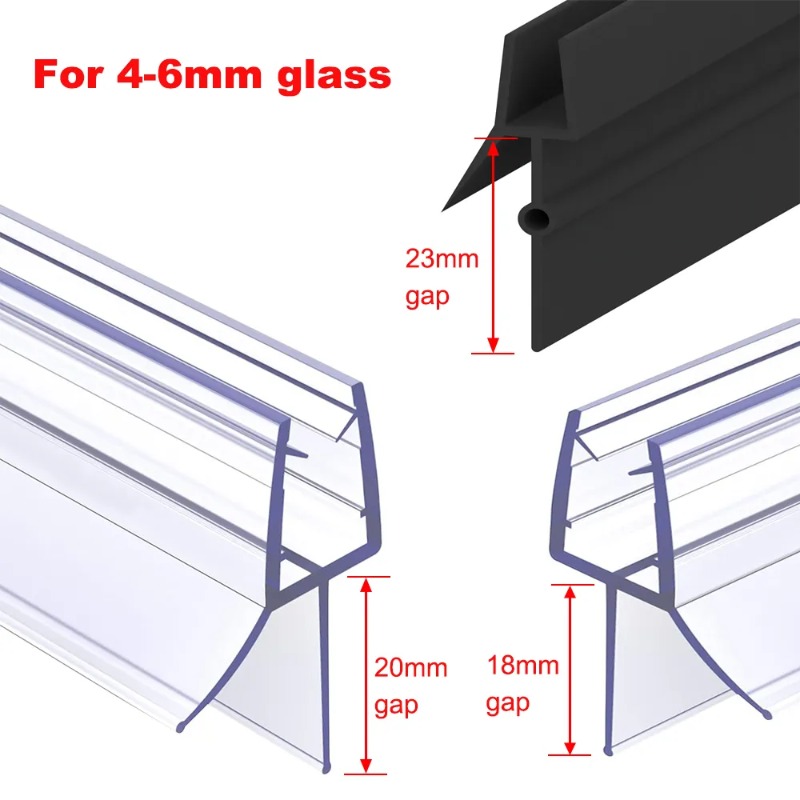 Shower Screen Door Seal Strip  - огляд і ціна Shower Door Bottom Seal Strip Sweep
