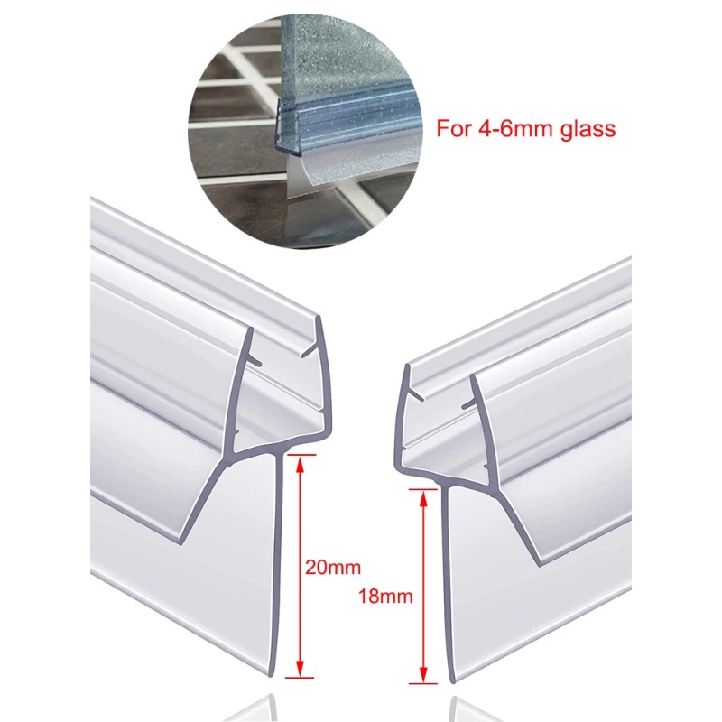 Shower Screen Door Seal Strip  - огляд і ціна Shower Door Bottom Seal Strip Sweep