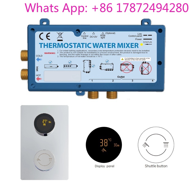 WiFi APP Control Concealed Sho - огляд і ціна Concealed Thermostatic Shower System Set