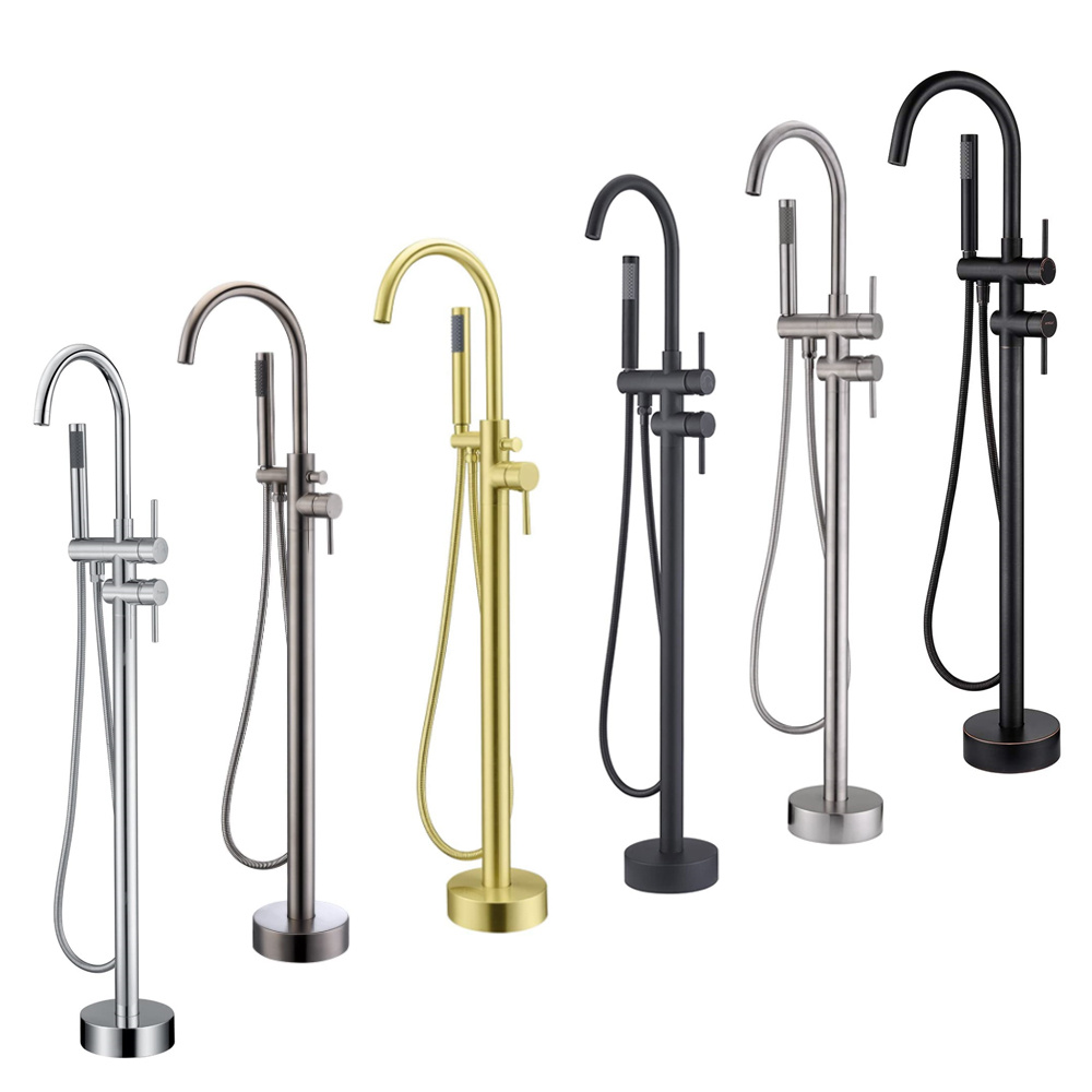Freestanding Tub Filler Waterf - огляд і ціна Freestanding Bathtub Filler Faucet Floor