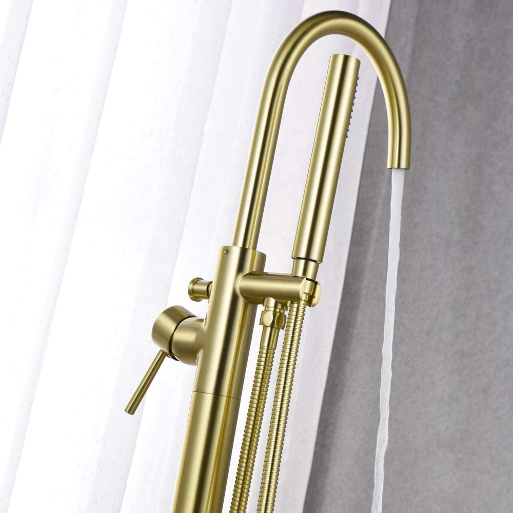 Freestanding Tub Filler Waterf - огляд і ціна Freestanding Bathtub Filler Faucet Floor