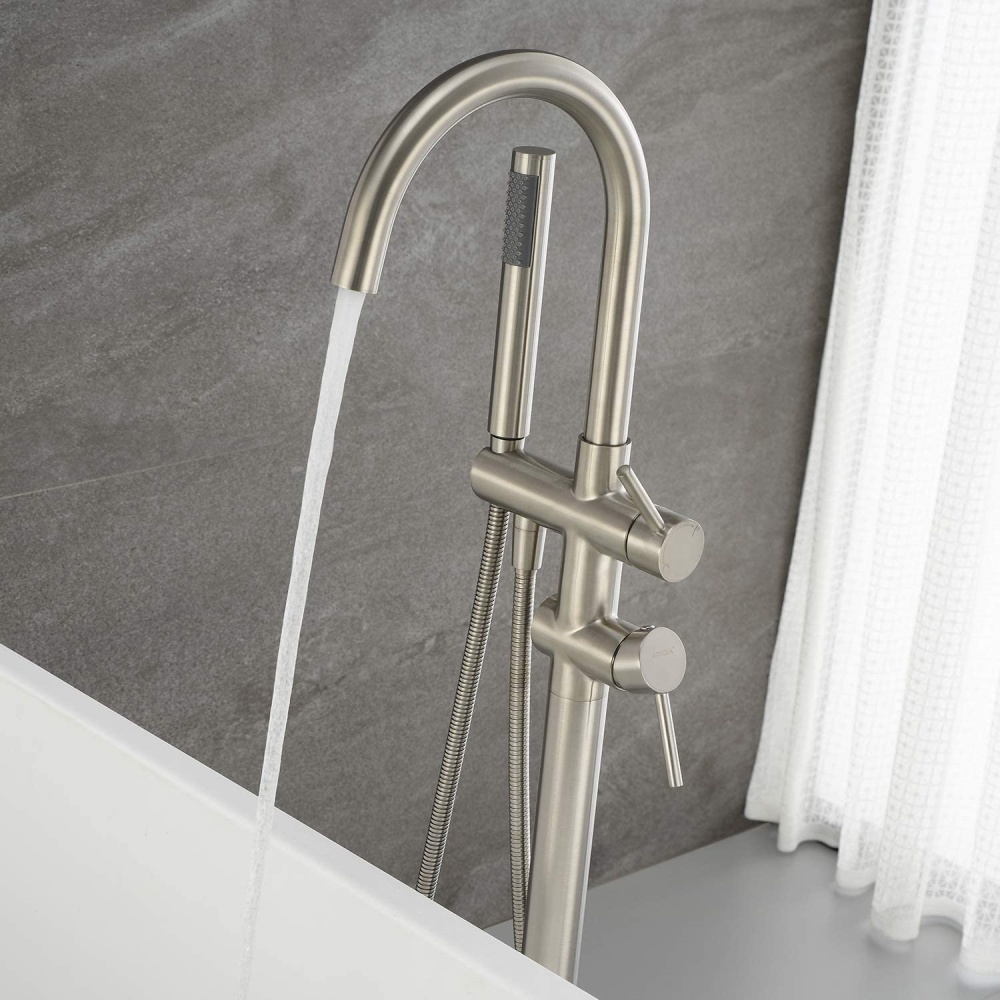 Freestanding Tub Filler Waterf - огляд і ціна Freestanding Bathtub Filler Faucet Floor