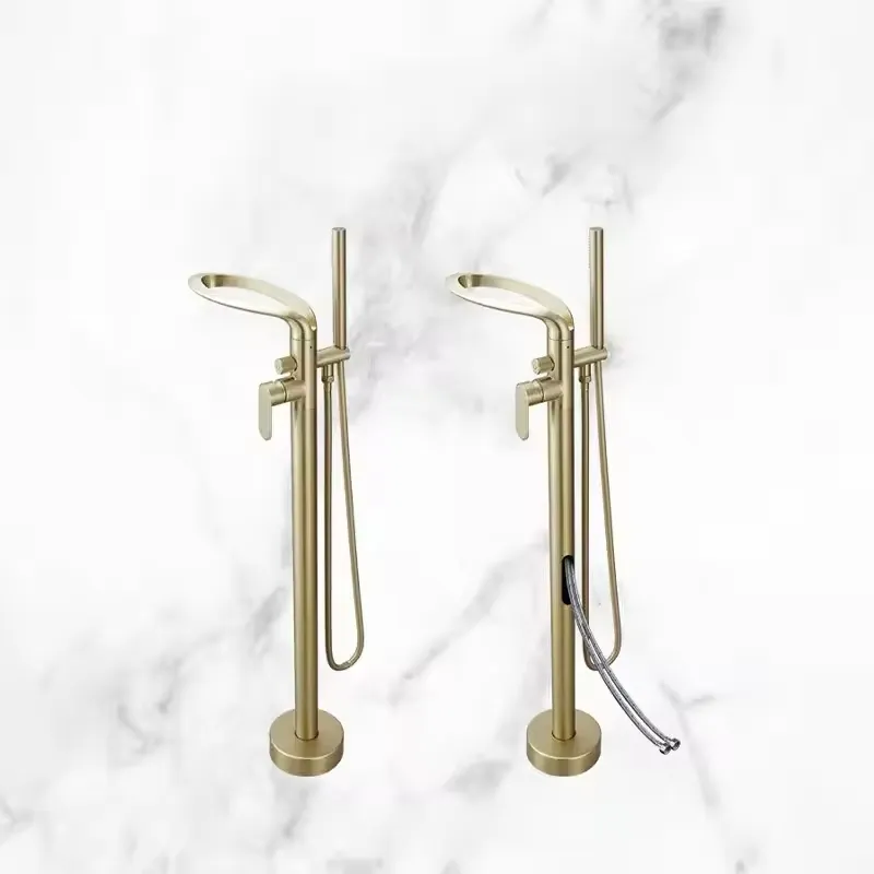 Modern Brass Freestanding Tub  - огляд і ціна Freestanding Bathtub Filler Faucet Floor