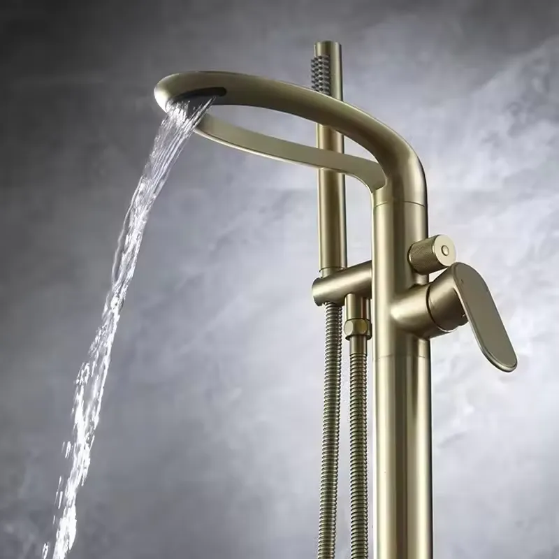 Modern Brass Freestanding Tub  - огляд і ціна Freestanding Bathtub Filler Faucet Floor