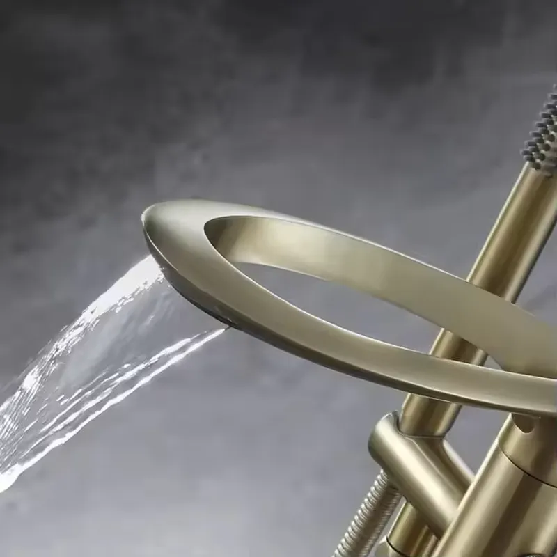 Modern Brass Freestanding Tub  - огляд і ціна Freestanding Bathtub Filler Faucet Floor
