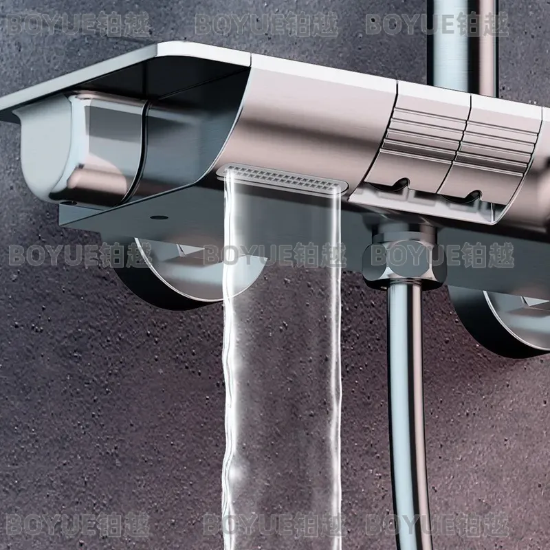 Grey Piano Key Thermostatic Sh - огляд і ціна Concealed Thermostatic Shower System Set