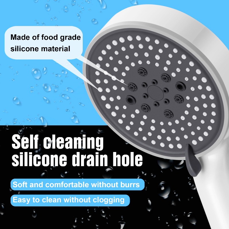 Five Speed Adjustable Shower H - огляд і ціна Handheld Shower Head High Pressure Filter