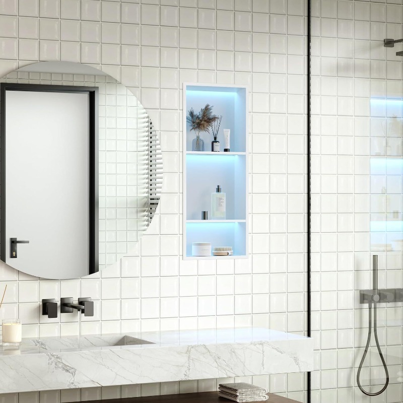 Stainless steel niche cabinet  - огляд і ціна Shower Niche Stainless Steel Recessed