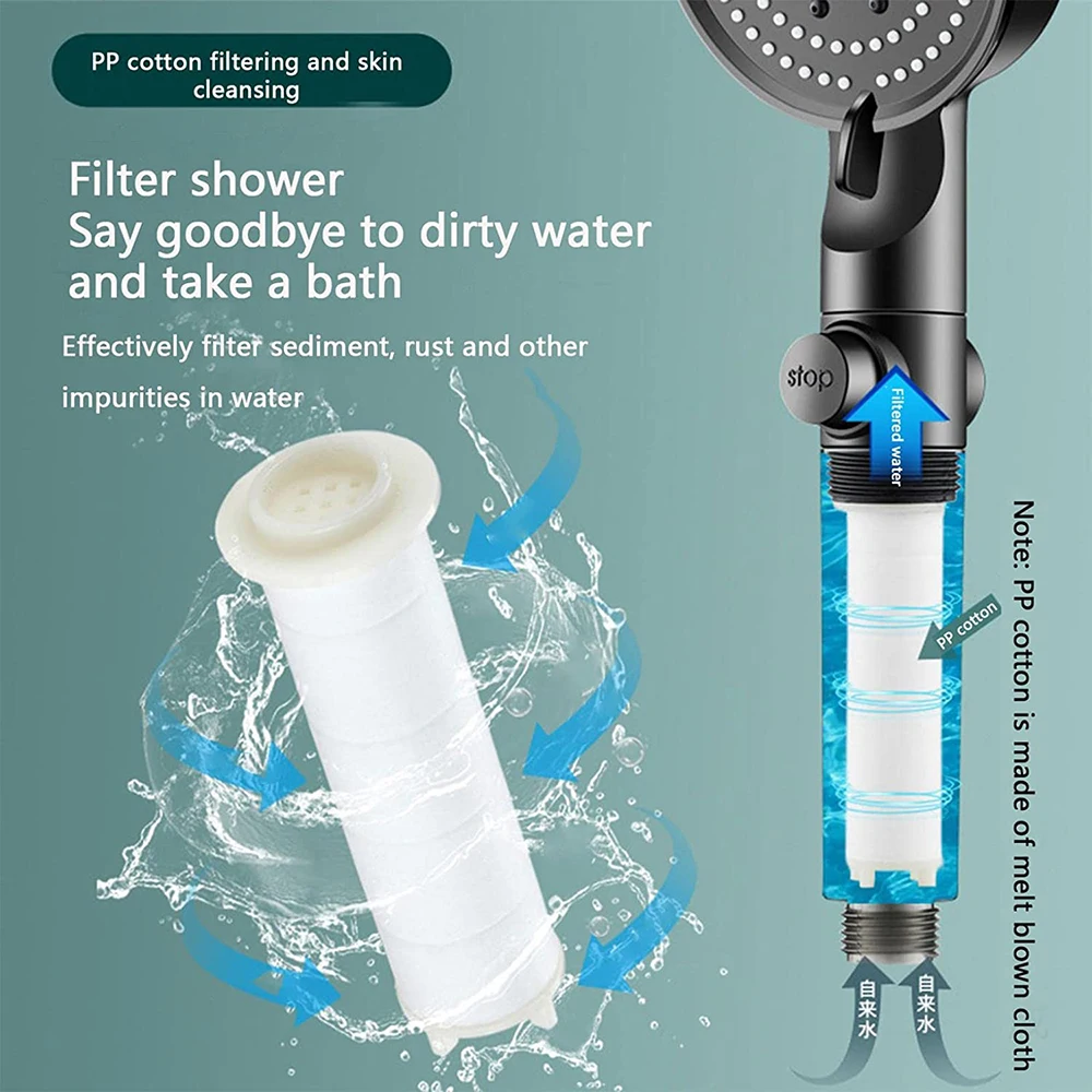 10 Spray High-Pressure Water S - огляд і ціна Handheld Shower Head High Pressure Filter