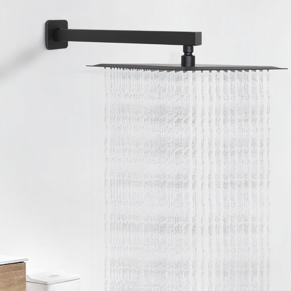 40cm Wall Mounted Square Showe - огляд і ціна Rainfall Shower Head Ceiling Mount 16 Inch