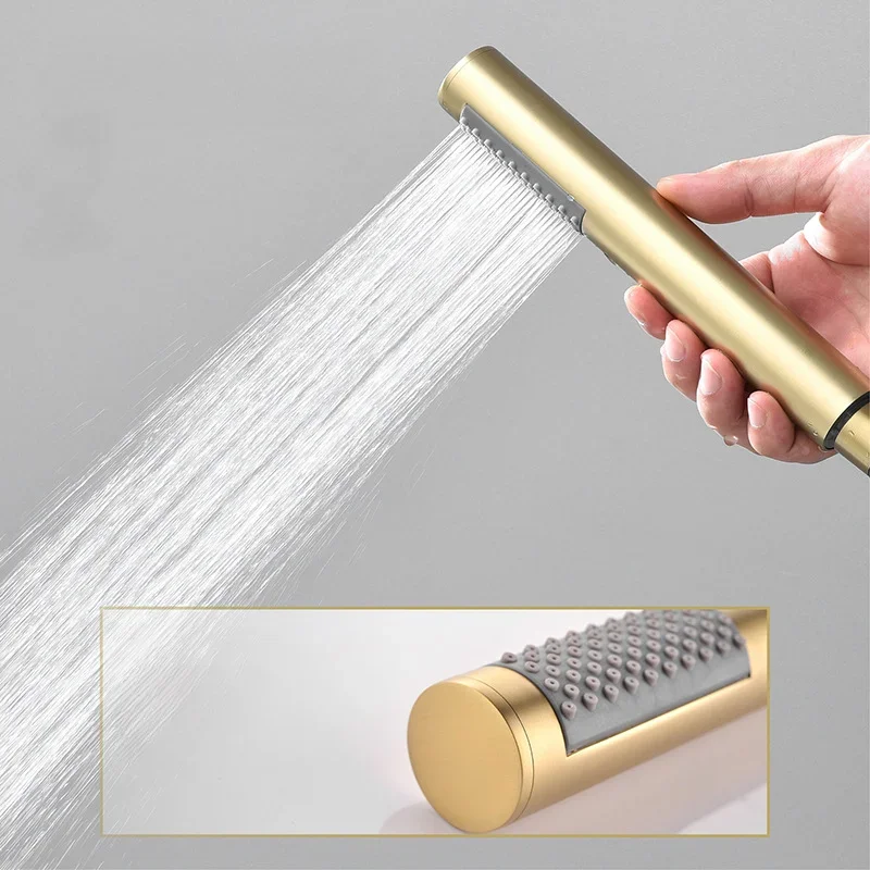 Brushed Gold Dual Function In- - огляд і ціна Concealed Thermostatic Shower System Set
