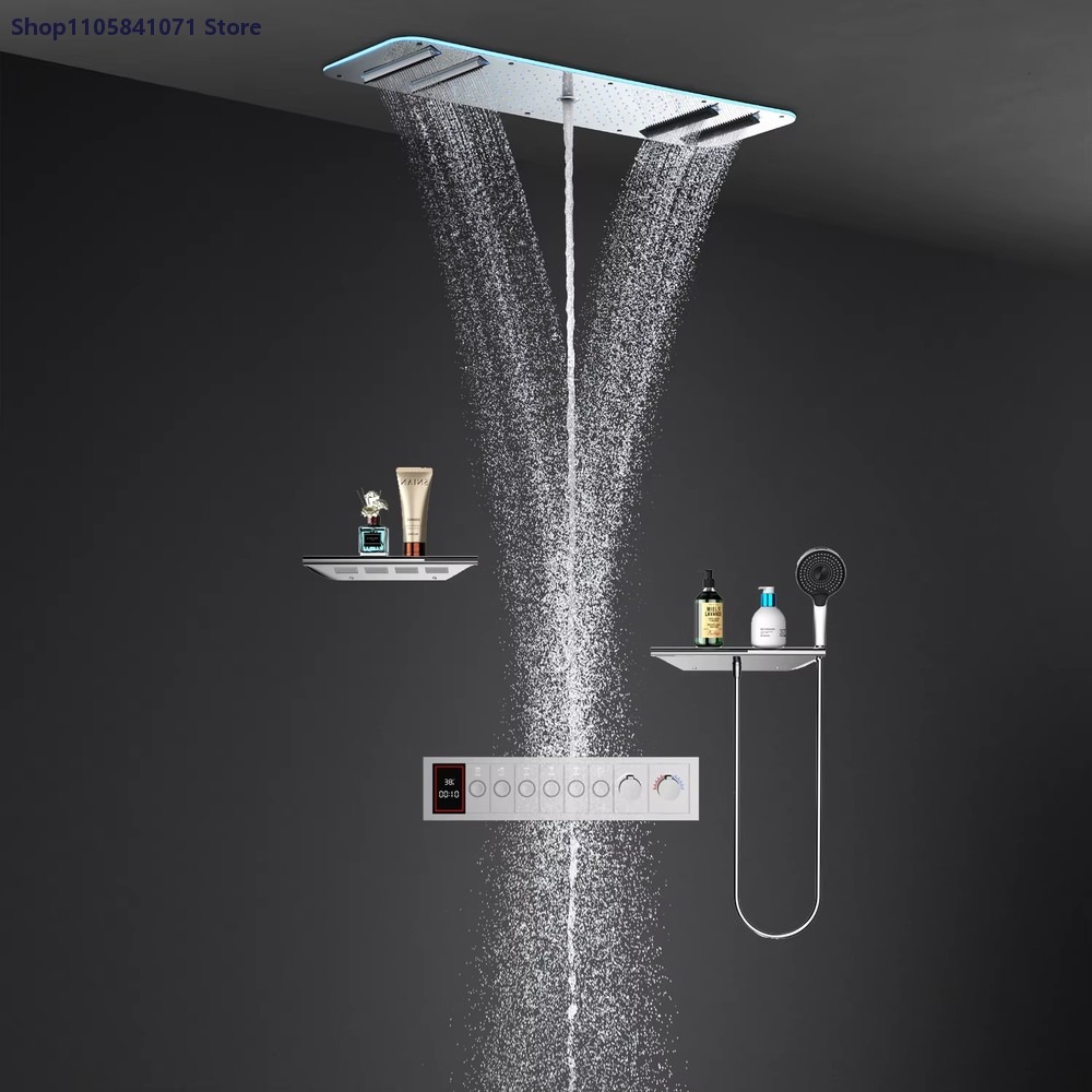LED Shower Set Ceiling Rainfal - огляд і ціна Led Rainfall Shower Head Waterfall