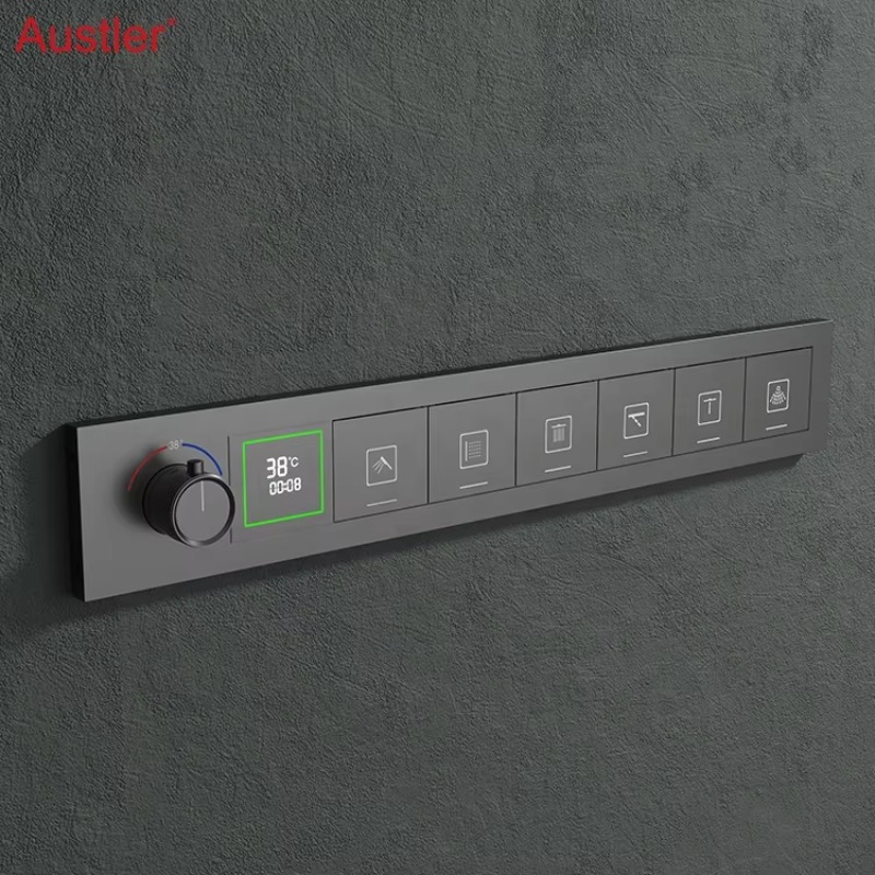Music Shower Head Bathroom LED - огляд і ціна Led Rainfall Shower Head Waterfall