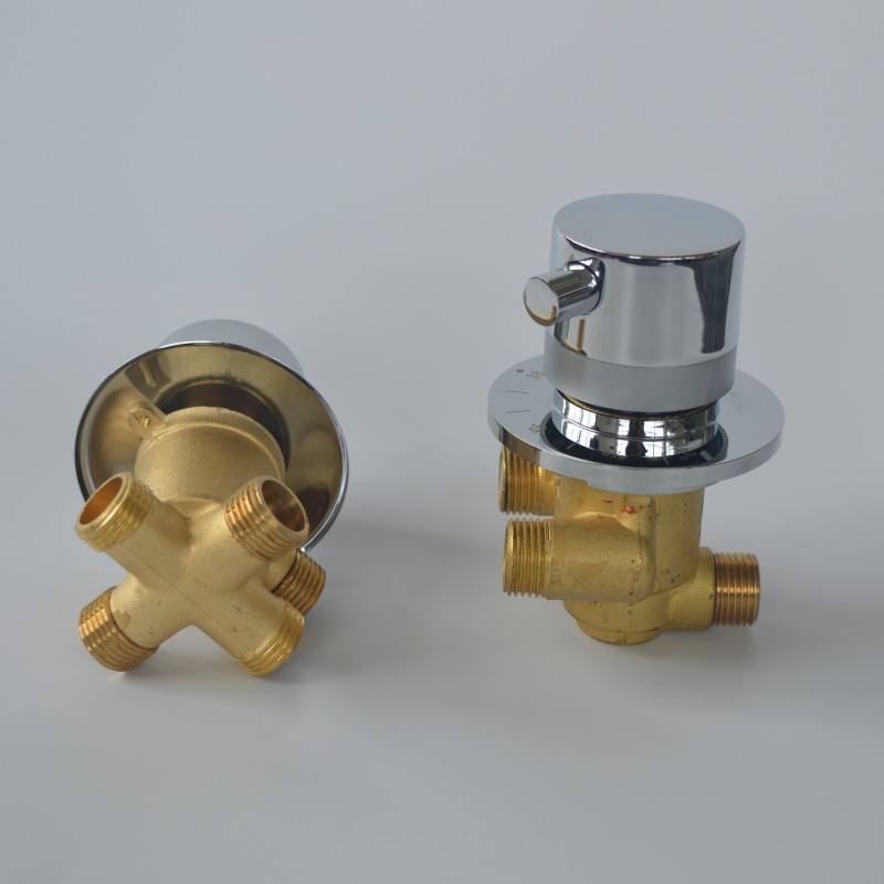 2/3/4 Ways Outlet Brass Mixing - огляд і ціна Thermostatic Shower Faucet Valve 3 Way