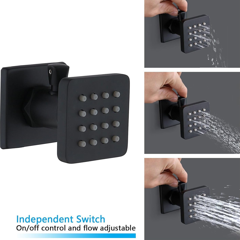 New Modern  Thermostatic Conce - огляд і ціна Concealed Thermostatic Shower System Set