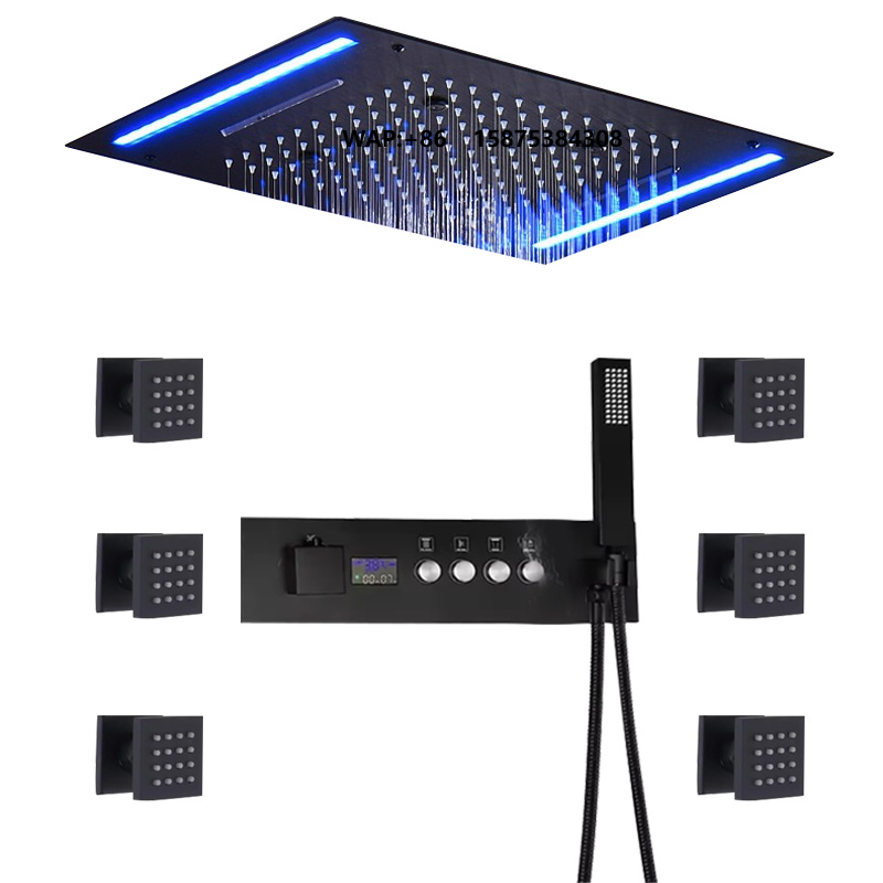 Modern Ceiling Mount 360*500mm - огляд і ціна Led Rainfall Shower Head Waterfall