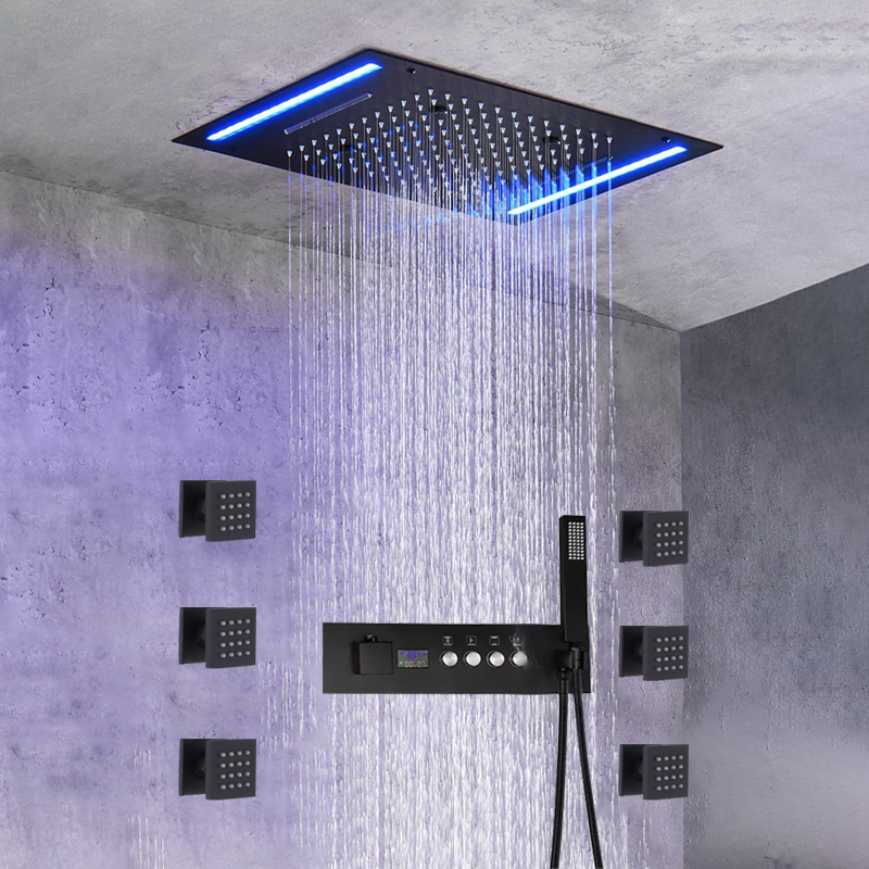 Modern Ceiling Mount 360*500mm - огляд і ціна Led Rainfall Shower Head Waterfall