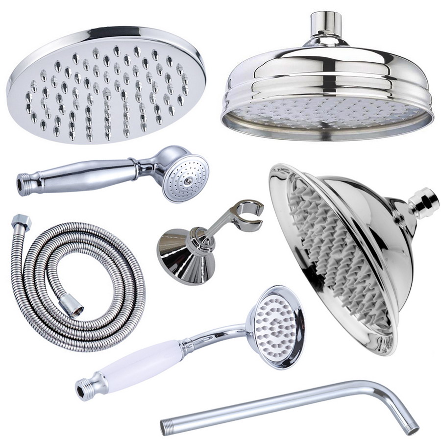 Polished Chrome 8 Inch Round R - огляд і ціна Shower Arm Ceiling Mount Brass Chrome