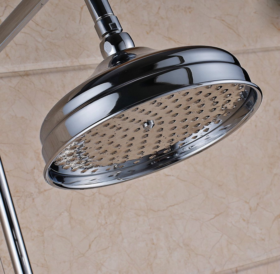Polished Chrome 8 Inch Round R - огляд і ціна Shower Arm Ceiling Mount Brass Chrome