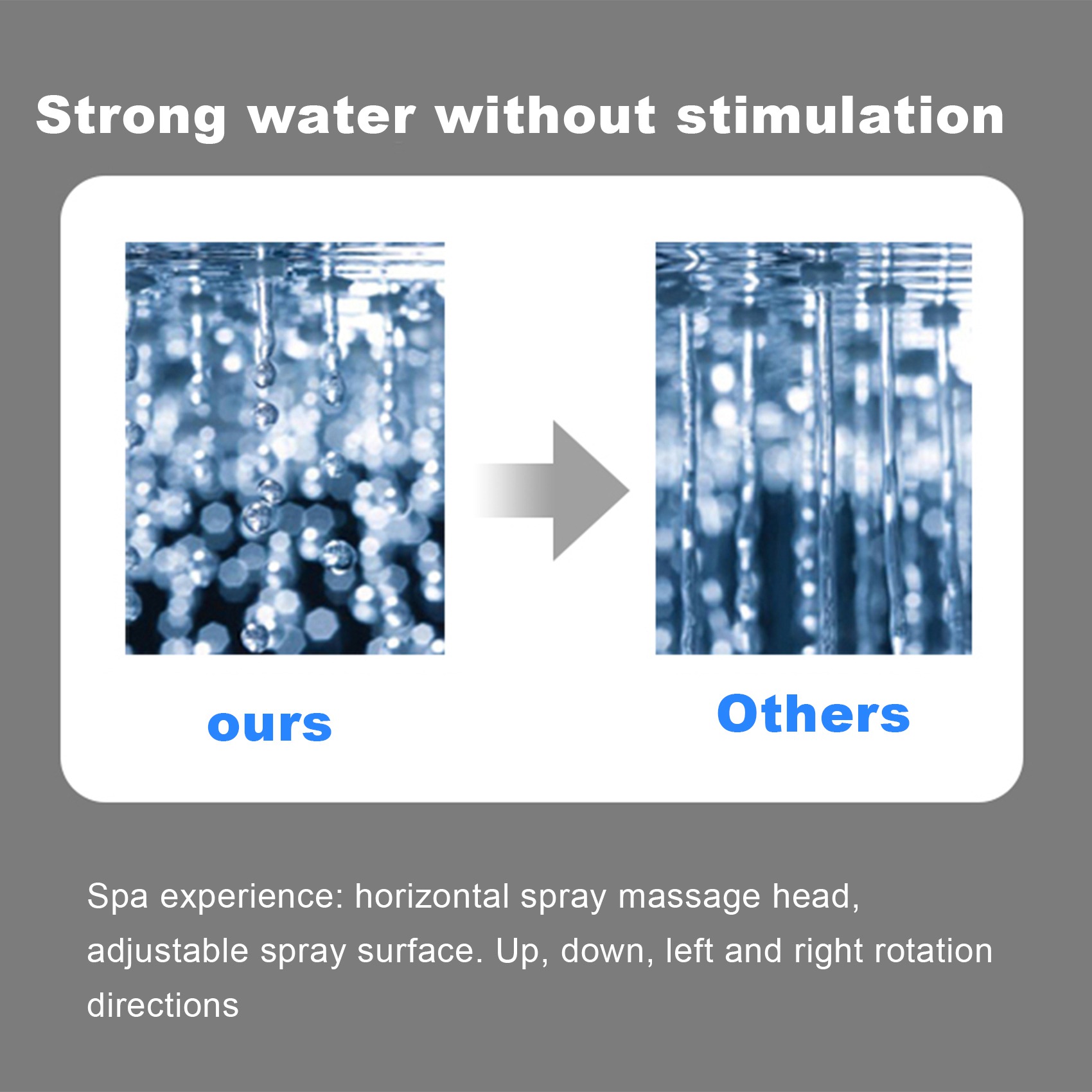 AT44-2 Inches Shower Body Spra - огляд і ціна Shower Body Jet Massage Spray Square